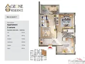 Apartament 2 camere, etaj 1,65mp utili de in complex Ozone 