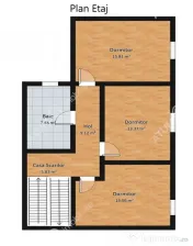 Casa 4 camere 3 bai terasa si teren 250 mp zona Octavian Gog 