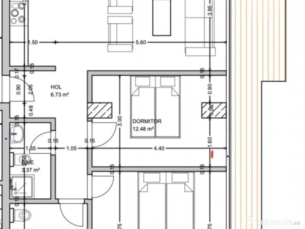 Apartament 3 camere, 76.52 mp, zona Centrală