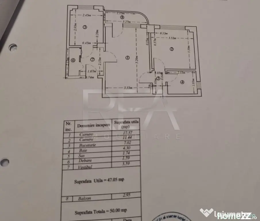 2 camere-centrala proprie- etaj 2 din 10-Strada Barca/Margea