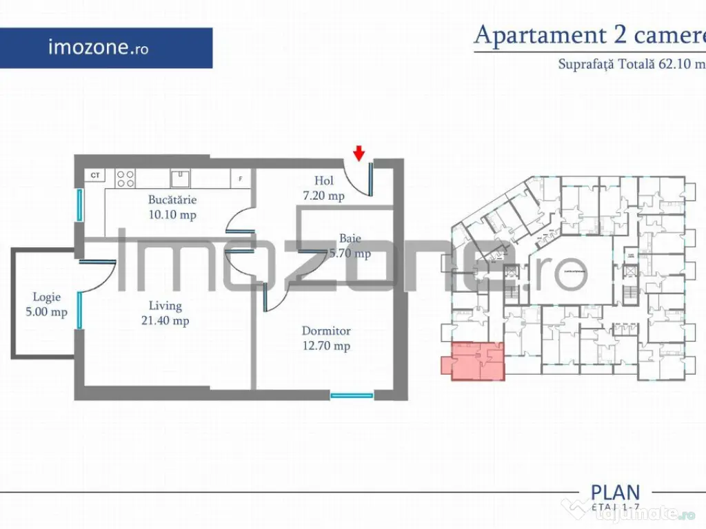 Militari - 2 Camere, 62 mp, Et 4, LANGA METROU, finisat m...