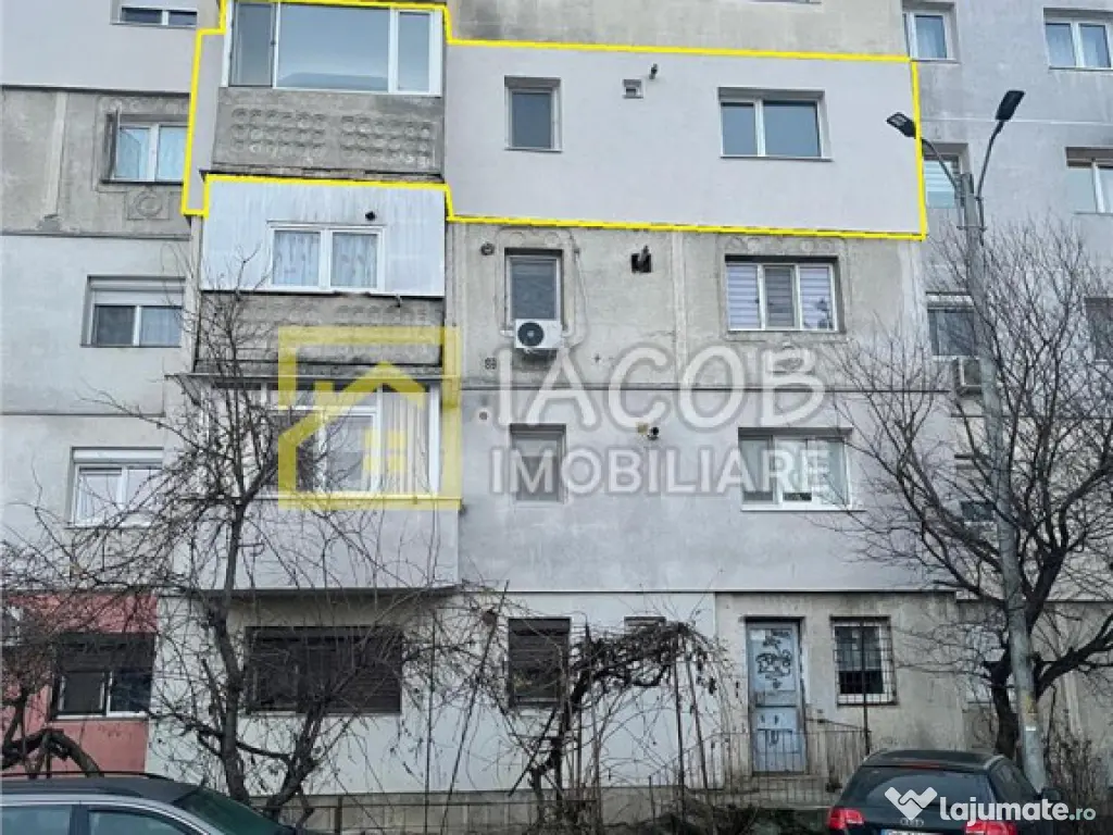 Apartament decomandat, 2 camere, etaj 3, str. Milcov , Bacau