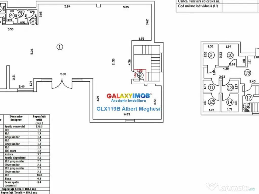Spa#539;iu Comercial Smart 184 mp Sisesti