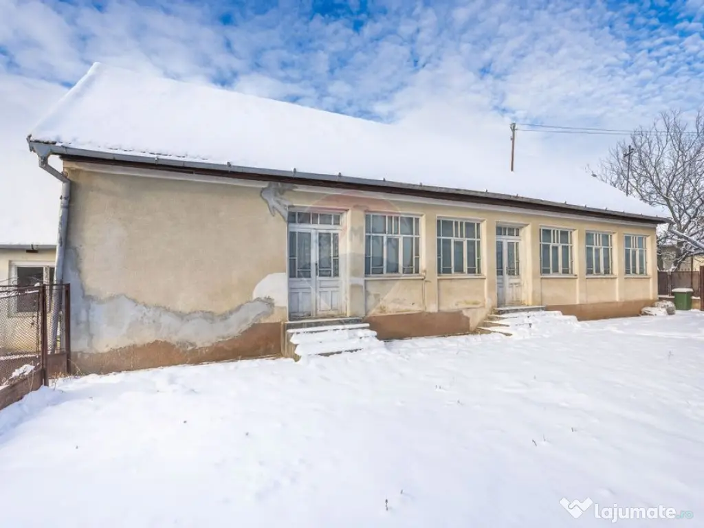 Proprietate cu două case și teren generos, cu toate uti...