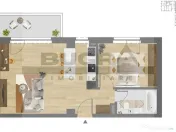 Apartament 2 camere, 54mp, balcon, garaj, zona C. Coposu 