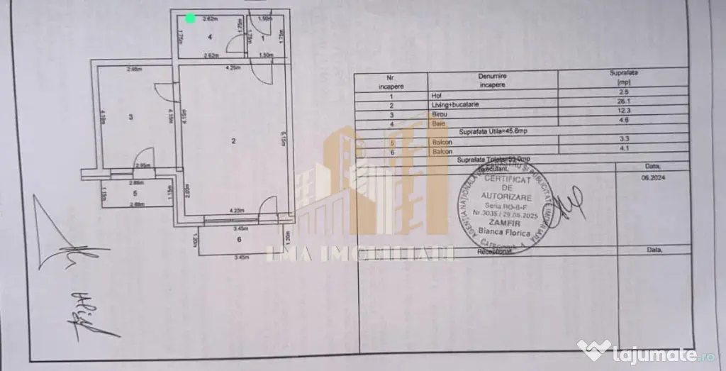 Apartament 2 camere tip studio Subcetate City 2 Sanpetru Br