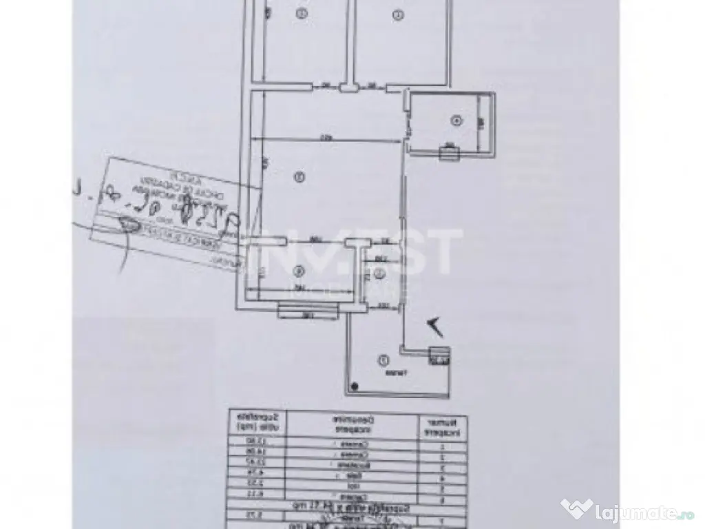 Apartament cu 3 camere, Miroslava, etaj 1, bloc 2015