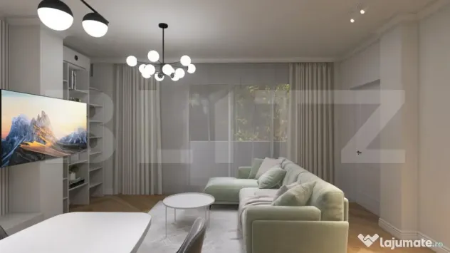 Apartament nou modern, 2 camere, centrala pe gaz si panouri