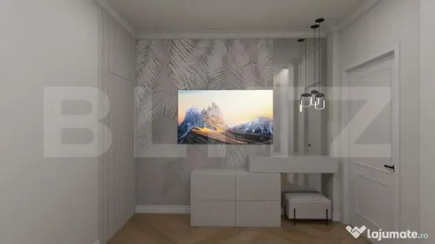 Apartament nou modern, 2 camere, centrala pe gaz si panouri