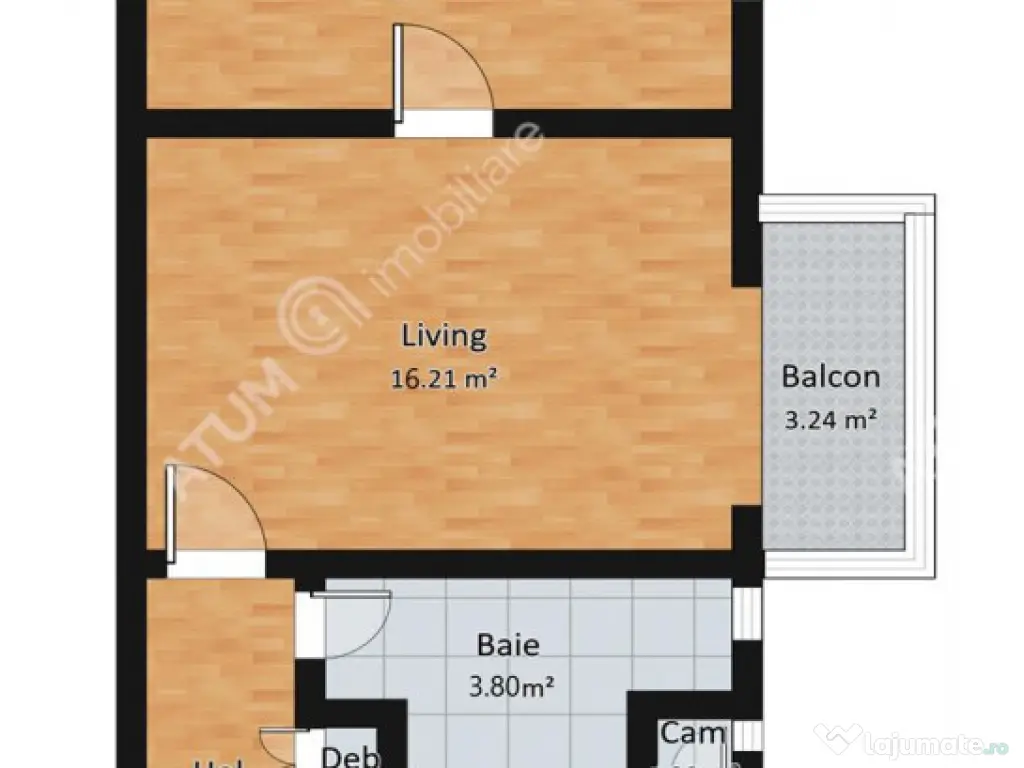 Apartament 2 camere si balcon in zona Dioda din Sibiu