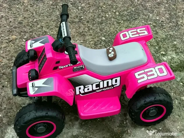 ATV electric pentru copii, Kinderauto BBH-029 35W 6V cu telecomanda #pink