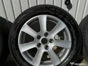 4 Jante + Cauciucuri vara VW Passat, VW Jetta, Skoda, Octavia 