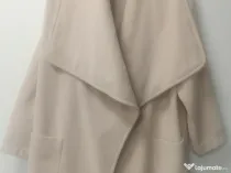 Scurta din stofa bej-piersica