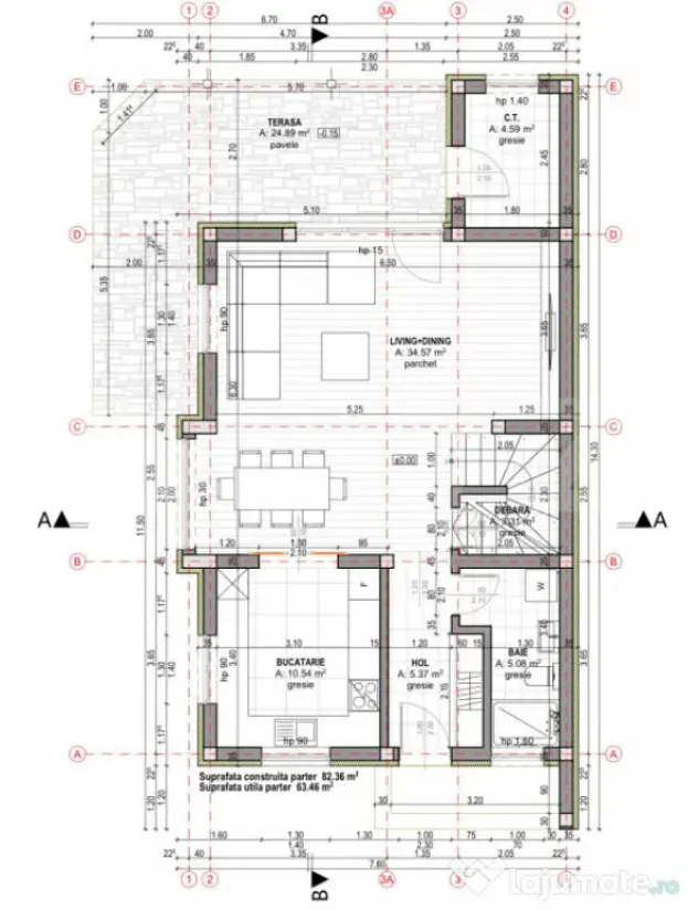 Casa 4 camere, 133 mp, zona Sacele