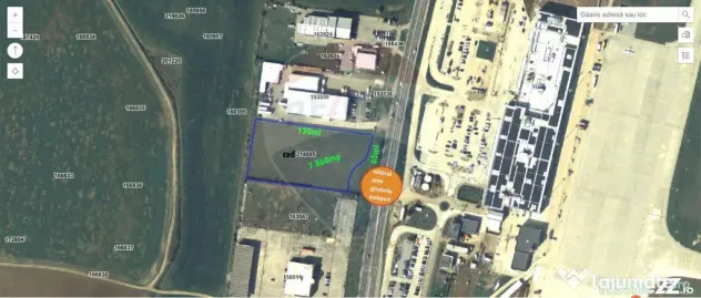 Teren 7,868mp, Aeroportul Oradea / DN E71/viitorul sens g...