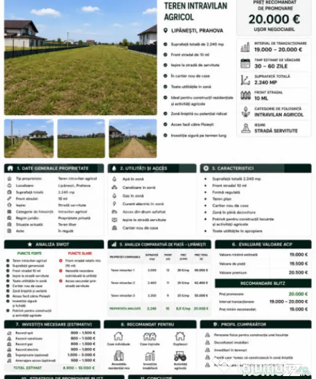 TEREN INTRAVILAN CONSTRUCTII 2240 MP lIPANESTI - Lipanesti (Prahova)