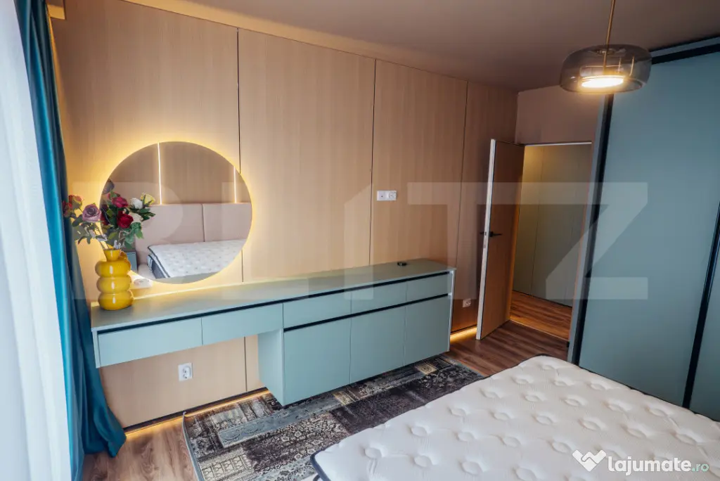 Apartament lu, 2 camere, 58 mp, intermediar, terasă, garaj,