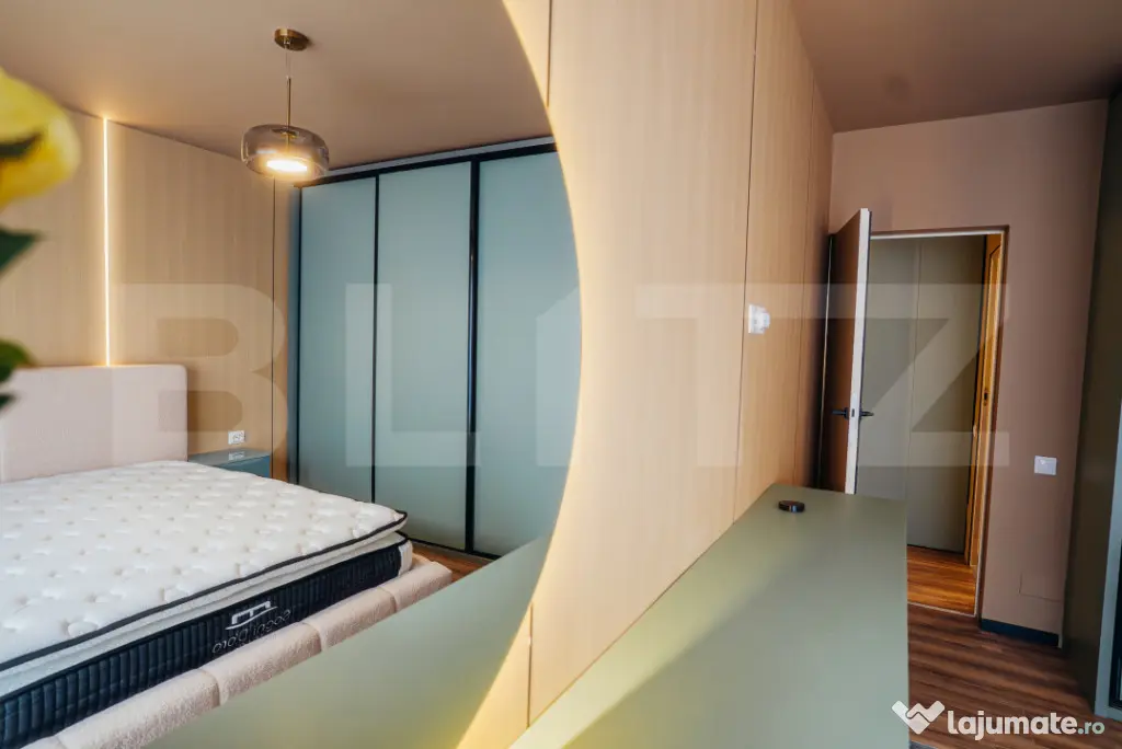 Apartament lu, 2 camere, 58 mp, intermediar, terasă, garaj,