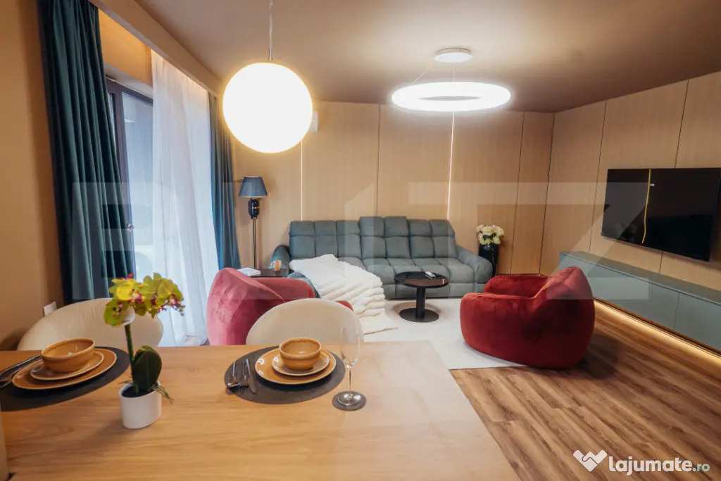 Apartament lu, 2 camere, 58 mp, intermediar, terasă, garaj,