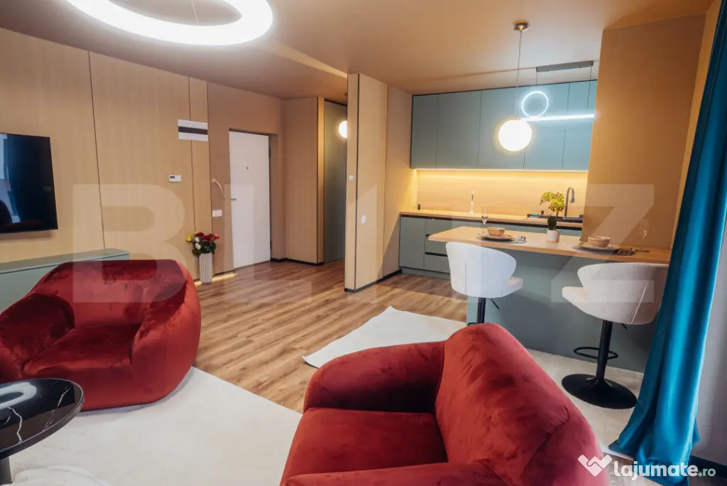 Apartament lu, 2 camere, 58 mp, intermediar, terasă, garaj,