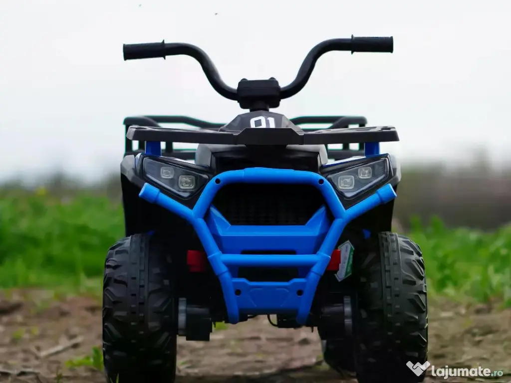 ATV electric pt. copii Mini DESERT, 4x 30W 12V, cu telecomanda Blue