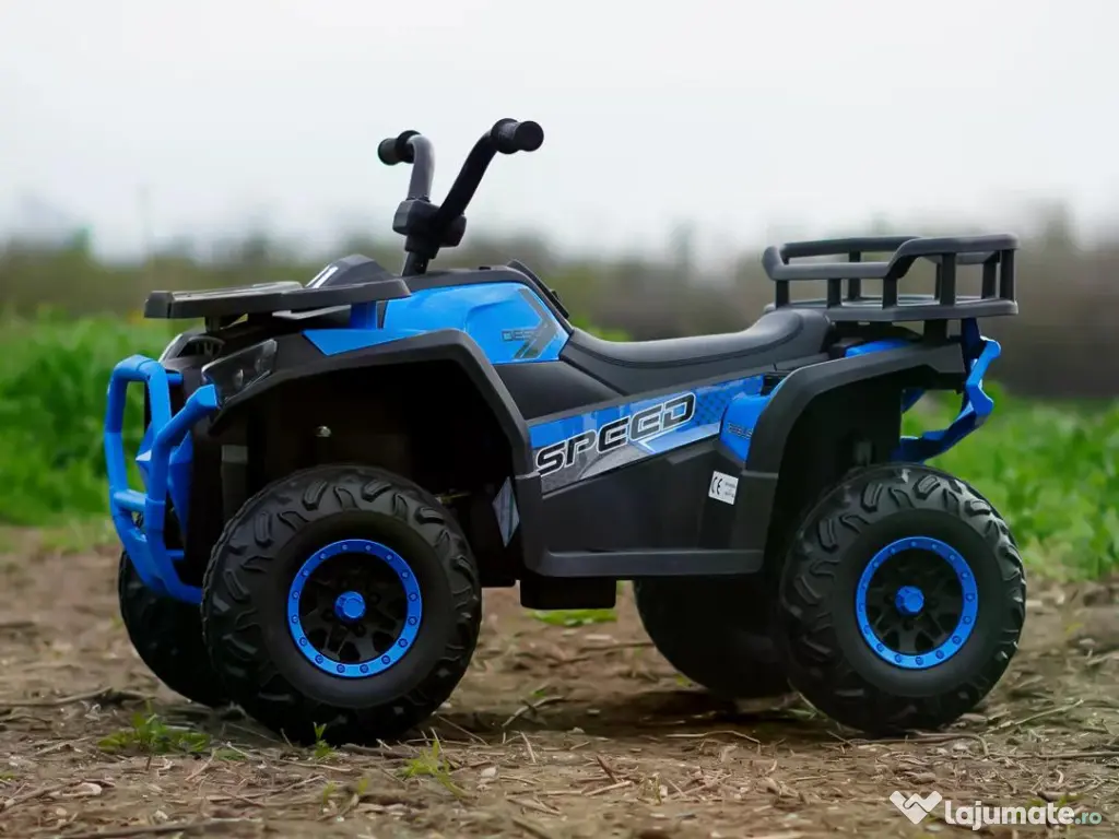 ATV electric pt. copii Mini DESERT, 4x 30W 12V, cu telecomanda Blue
