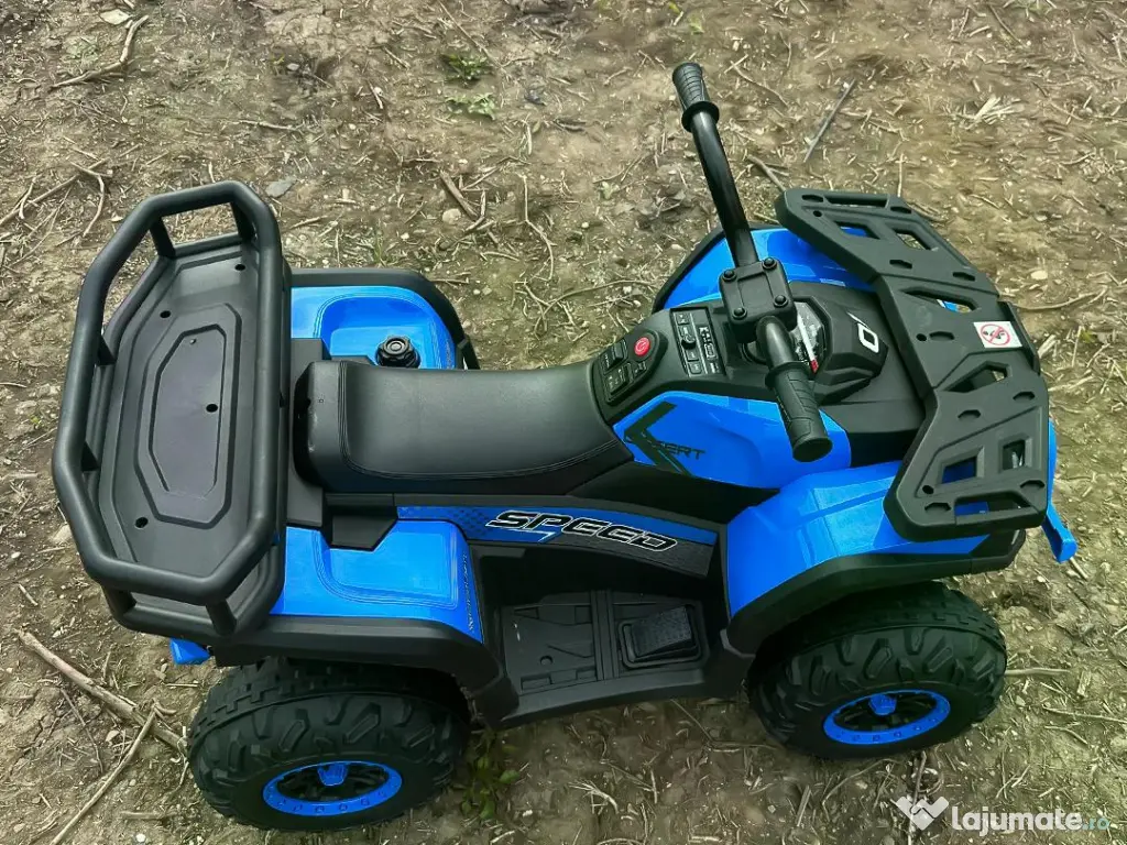 ATV electric pt. copii Mini DESERT, 4x 30W 12V, cu telecomanda Blue