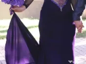 Rochie mov, tip sirenă