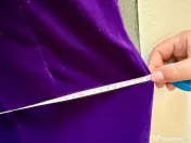 Rochie mov, tip sirenă