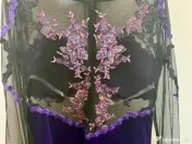 Rochie mov, tip sirenă