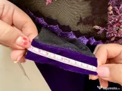 Rochie mov, tip sirenă