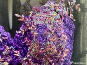 Rochie mov, tip sirenă