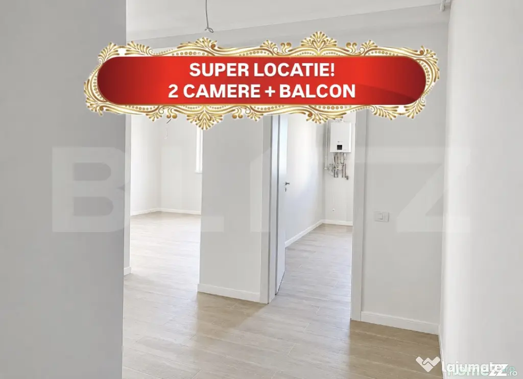 Apartament cu 2 camere, Etaj 1, Balcon, 1 loc parcare, TVA I
