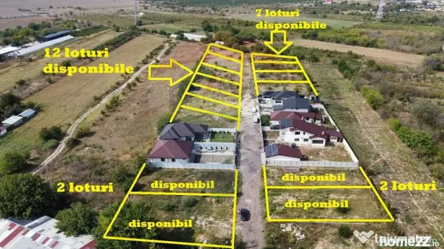 Loturi de teren, 500 mp cu toate utilitatile ( Fundatura ...
