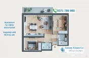 Antony Estate | Apartamente noi 2 camere - pret dezvoltator, 
