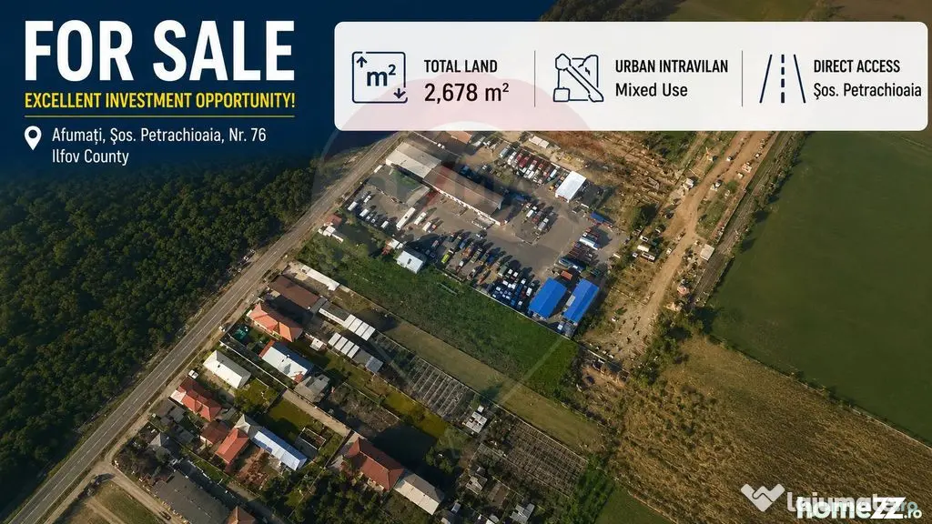 De vanzare RAR! TEREN INTRAVILAN 2450 mp UTILITATI LA POA...