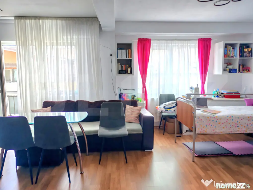 Apartament 2 camere, 58 mp, etaj intermediar, orientare sudi - Floresti (Cluj)