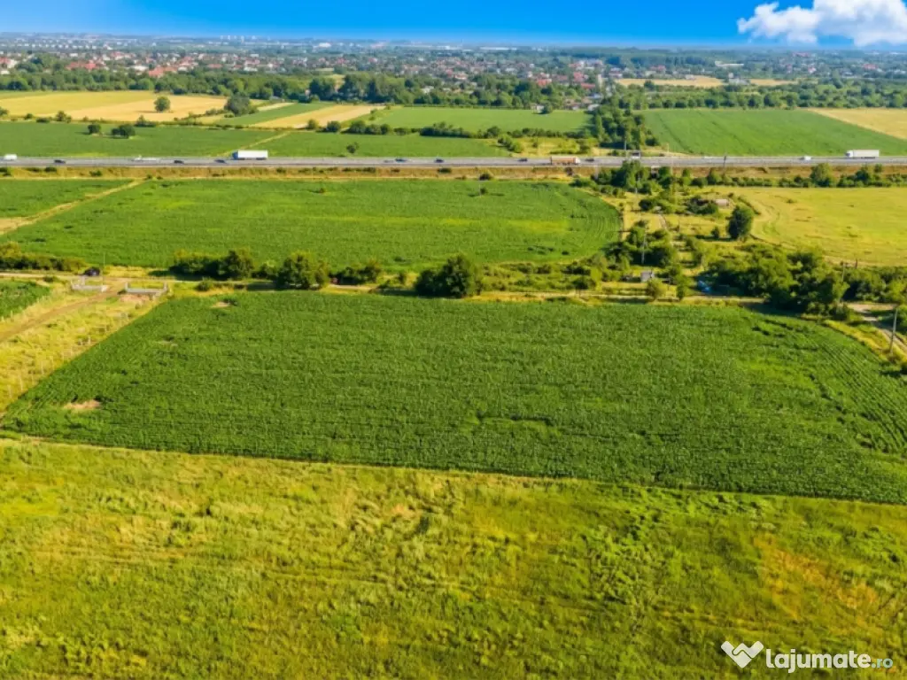 Teren Bragadiru langa A0 - PUZ aprobat, vizibilitate autostr