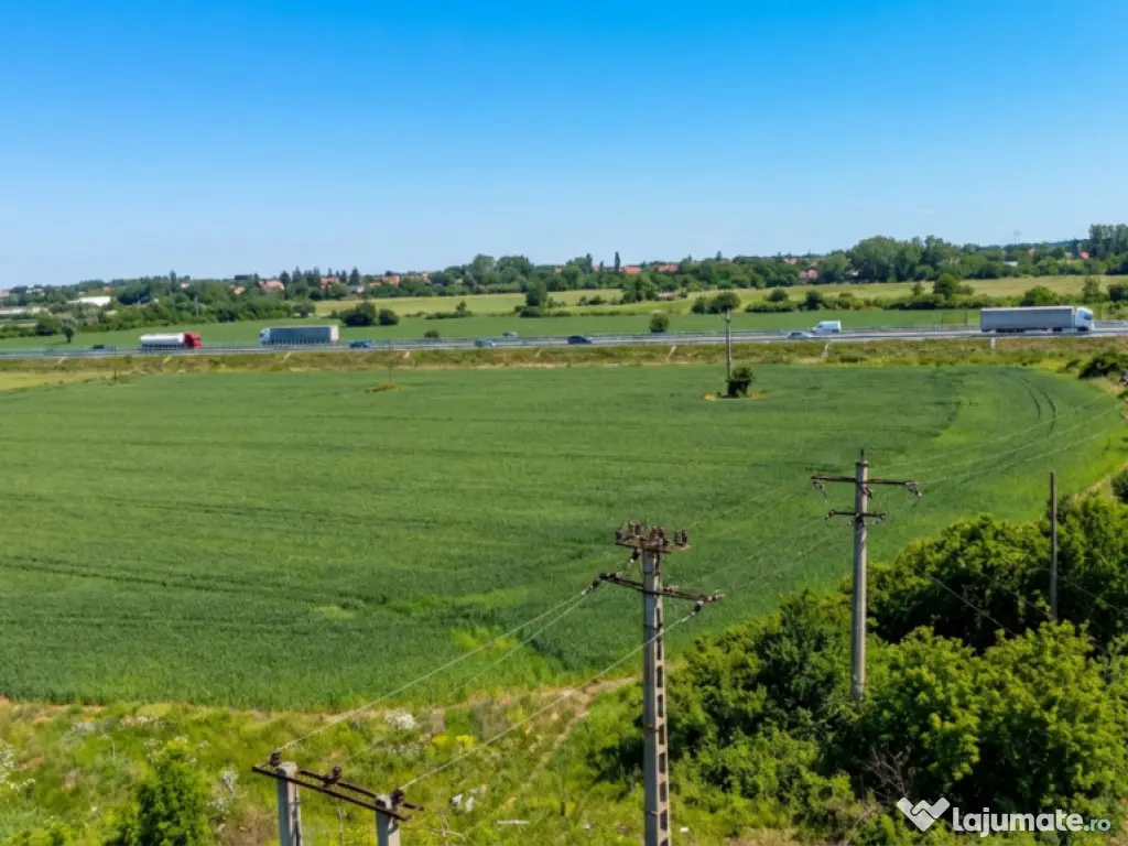 Teren Bragadiru langa A0 - PUZ aprobat, vizibilitate autostr