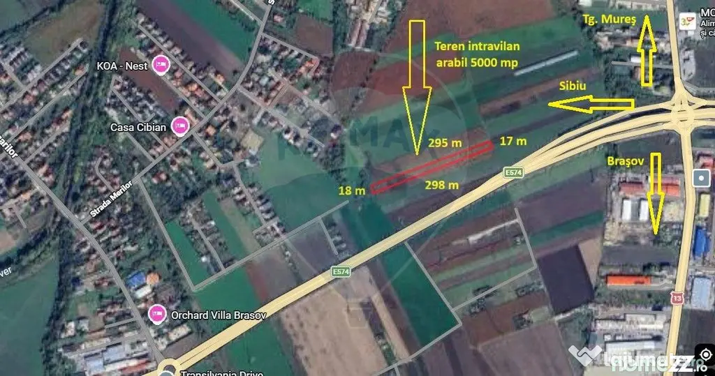 Teren intravilan, 5000 mp, Stupini, str Pomiculturii