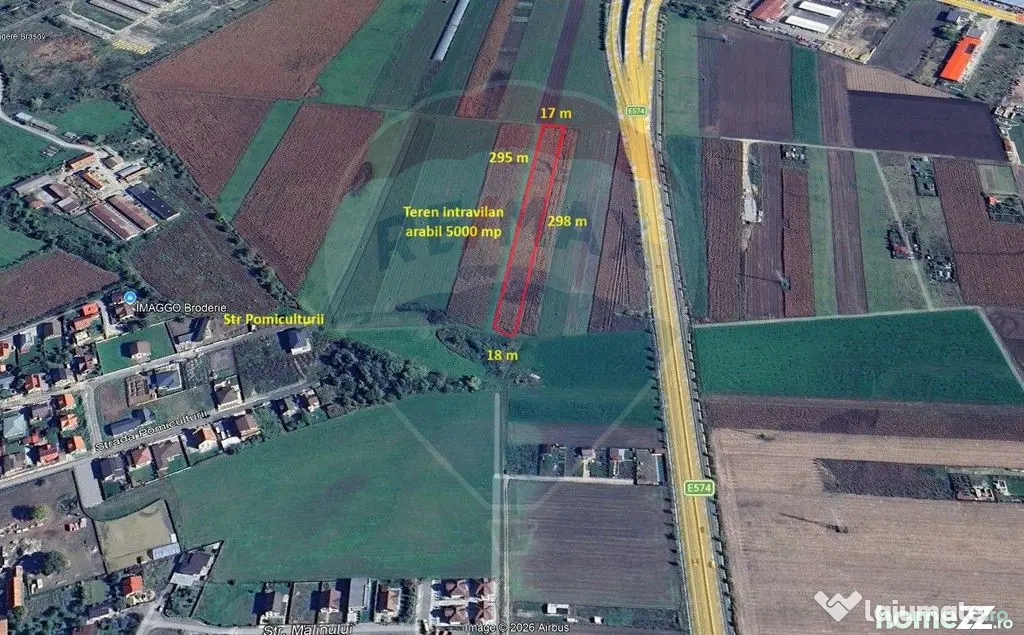 Teren intravilan, 5000 mp, Stupini, str Pomiculturii