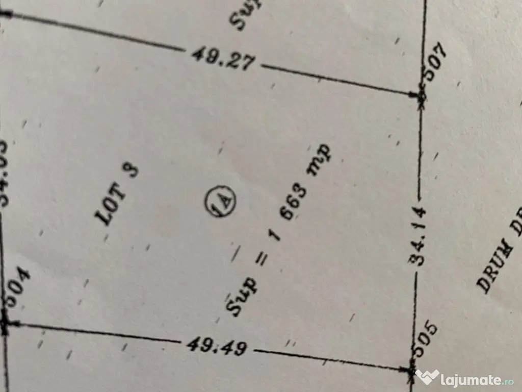 Trestieni - Ulmi, vanzare teren 1.663mp, intravilan