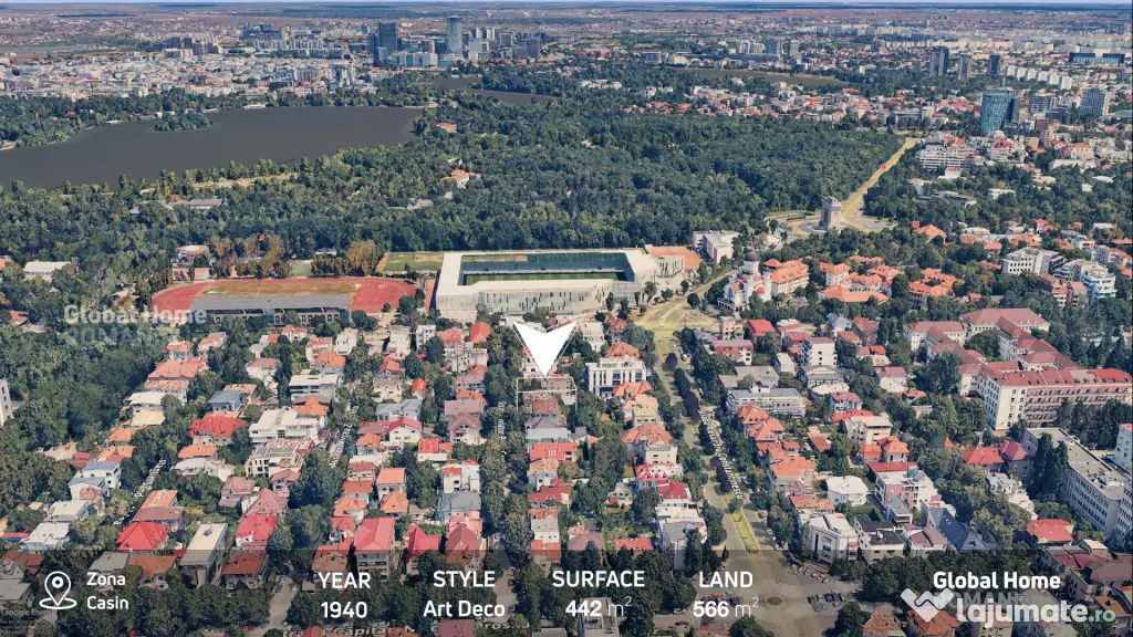 Interbelic Art Deco Villa 440 sqm + Land 566 sqm • Zona Do