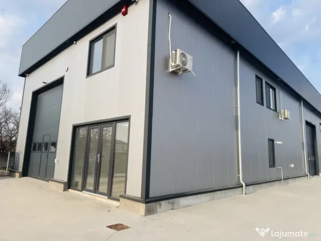 Hala industriala nouă, 386 mp, teren 900 mp, Domnești-Cent