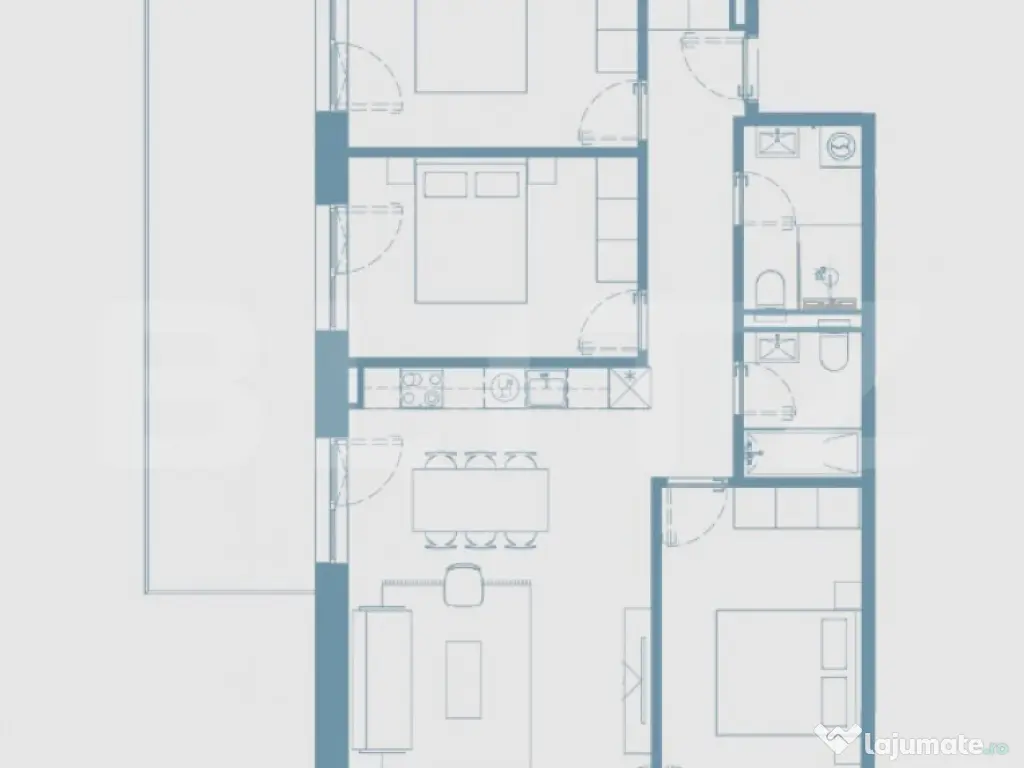 Comision 0! Ray by Hexagon - 4 camere, 2 bai, 85 mp, terasa