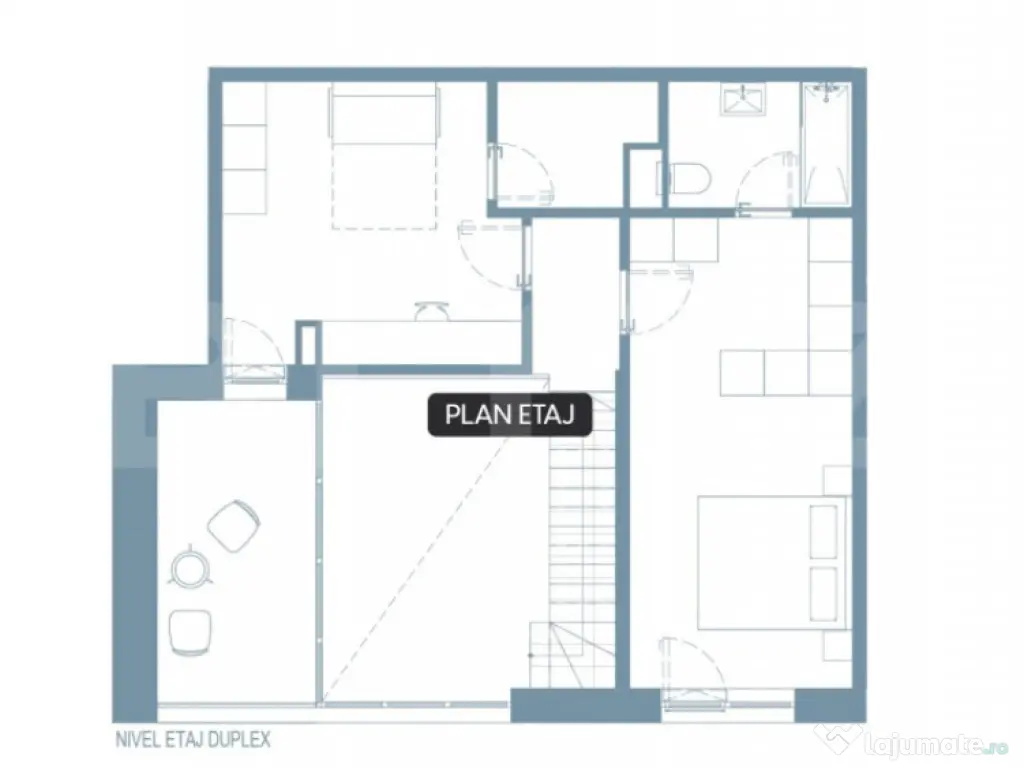 Comision 0! Ray by Hexagon - 4 camere, 2 Nivele, 103 mp, 3 B