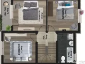 Vila la alb/4cam,2bai+parcare/centru Popesti Leordeni 