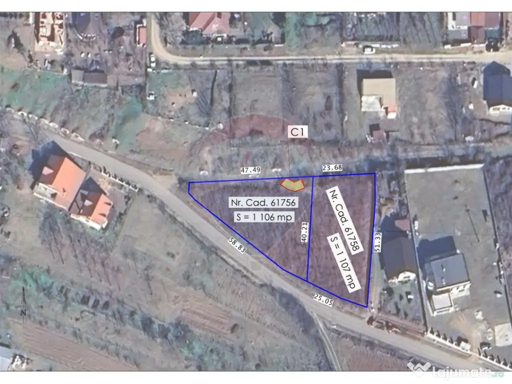 Teren intravilan de vânzare, 1107 mp –Paleu, județul ...