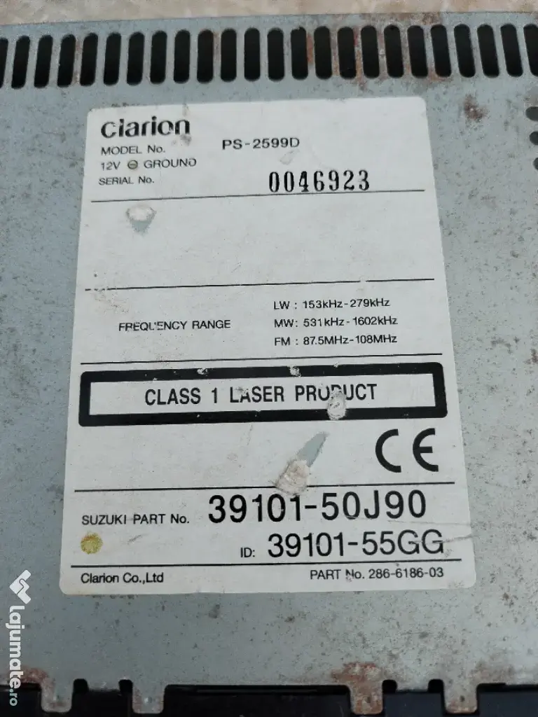 Radio CD auto Clarion original