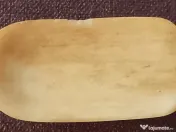 Lopățică veche din os sculptat manual, 14cm – Piesă de vitrină